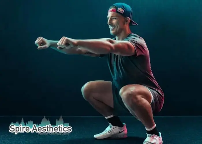 Image of man build leg muscle Handsworth through exercise