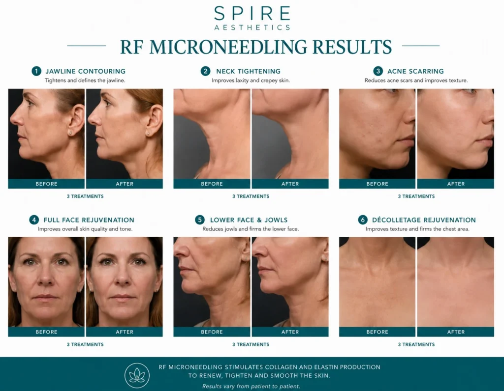 RF Microneedling Skin tightening Handsworth results