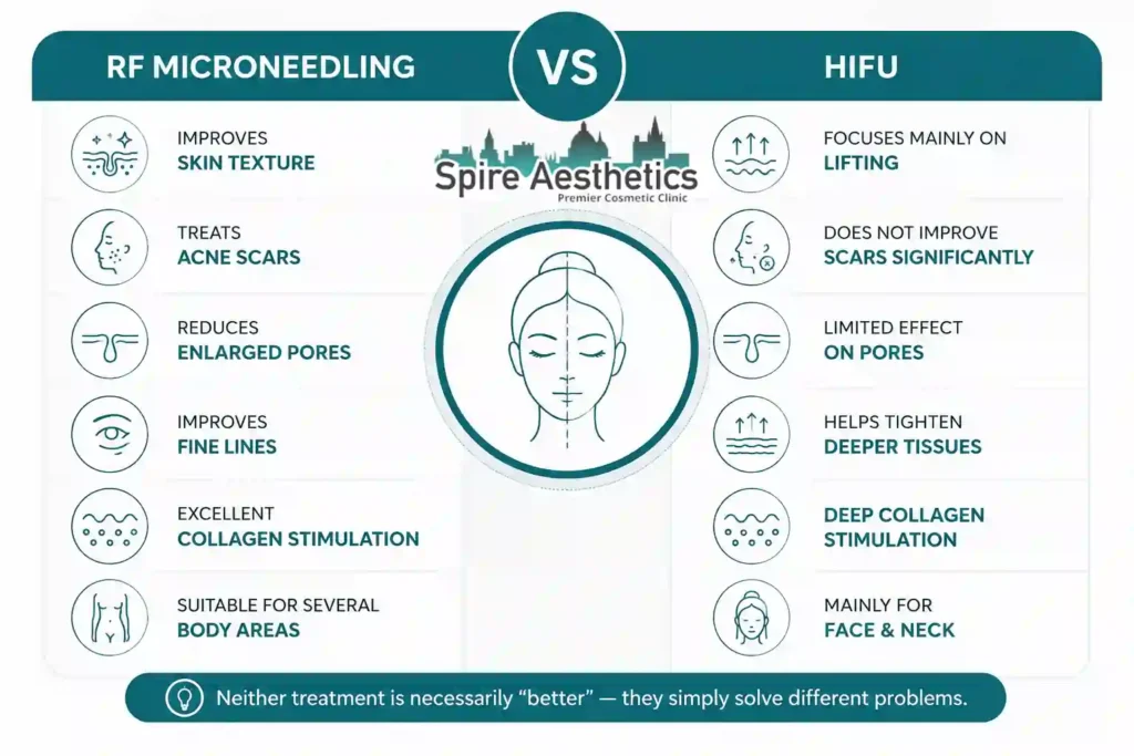 RF Microneedling vs HIFU: Which Treatment Gives Better Results Handsworth?